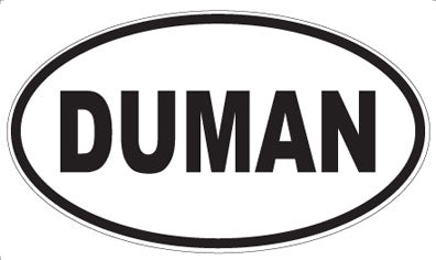 DUMAN - Oval Sticker