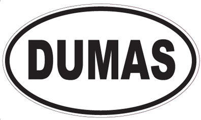 DUMAS - Oval Sticker