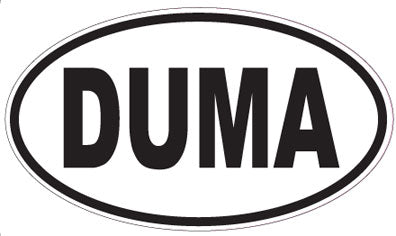 DUMA - Oval Sticker
