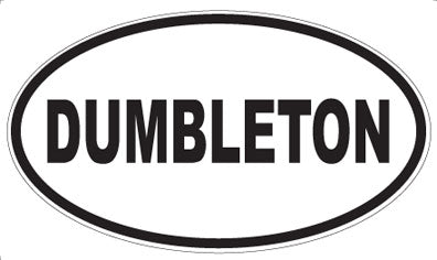 DUMBLETON - Oval Sticker