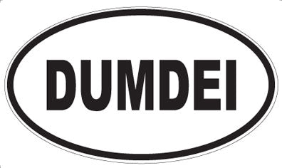 DUMDEI - Oval Sticker