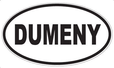 DUMENY - Oval Sticker