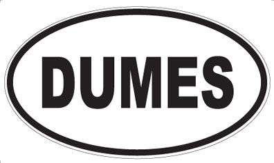 DUMES - Oval Sticker