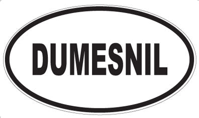 DUMESNIL - Oval Sticker