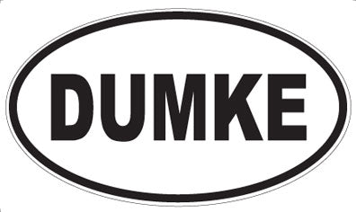 DUMKE - Oval Sticker
