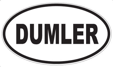 DUMLER - Oval Sticker