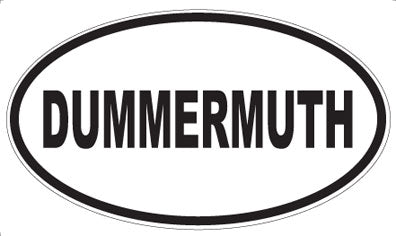 DUMMERMUTH - Oval Sticker