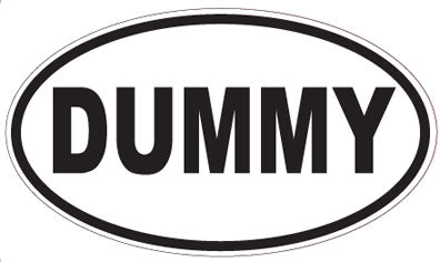 DUMMY - Oval Magnet