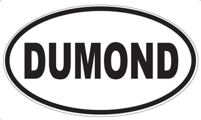 DUMOND - Oval Sticker