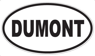 DUMONT - Oval Sticker