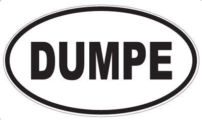DUMPE - Oval Sticker