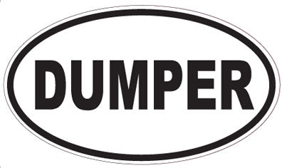 DUMPER - Oval Sticker