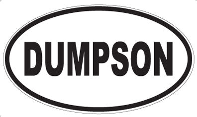 DUMPSON - Oval Sticker