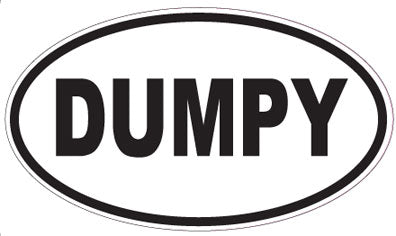 DUMPY - Oval Magnet