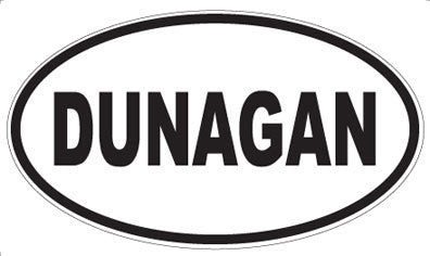 DUNAGAN - Oval Sticker