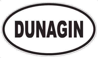 DUNAGIN - Oval Sticker