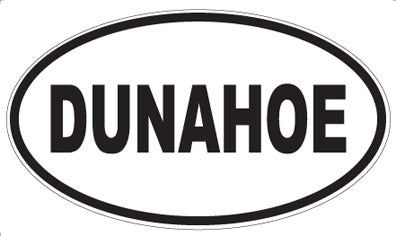 DUNAHOE - Oval Sticker