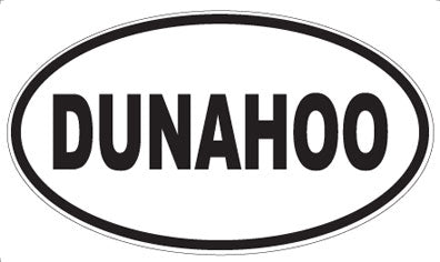 DUNAHOO - Oval Sticker