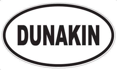 DUNAKIN - Oval Sticker