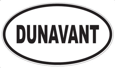 DUNAVANT - Oval Sticker