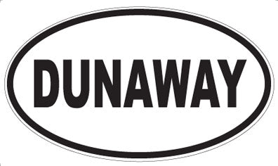 DUNAWAY - Oval Sticker