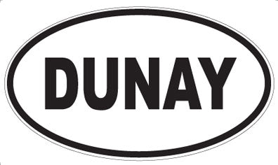 DUNAY - Oval Sticker