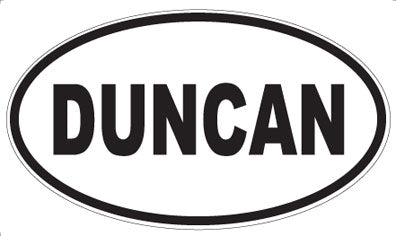 DUNCAN - Oval Sticker