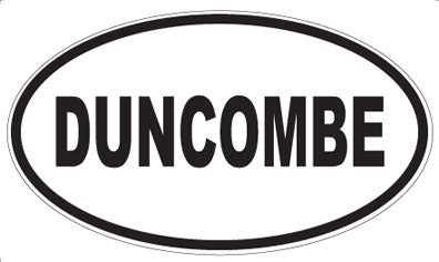 DUNCOMBE - Oval Sticker