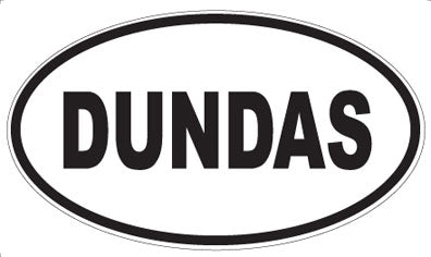DUNDAS - Oval Sticker