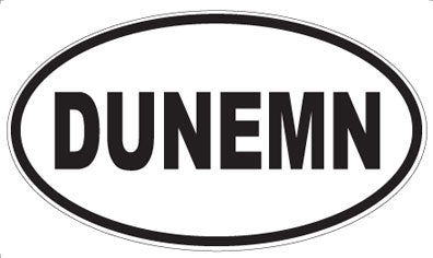 DUNEMN - Oval Sticker