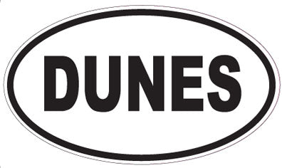DUNES - Oval Sticker