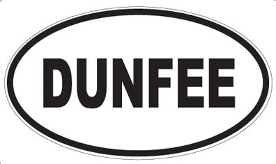 DUNFEE - Oval Sticker