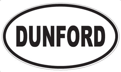 DUNFORD - Oval Sticker