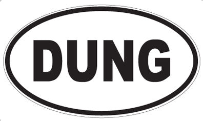 DUNG - Oval Sticker