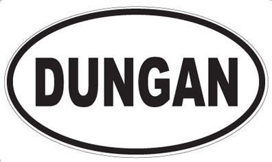DUNGAN - Oval Sticker