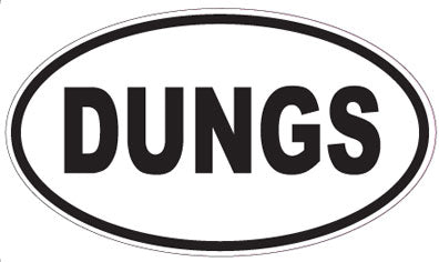 DUNGS - Oval Sticker