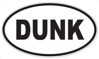 DUNK - Oval Sticker