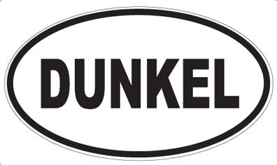 DUNKEL - Oval Sticker