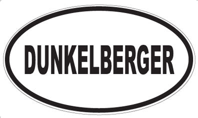 DUNKELBERGER - Oval Sticker