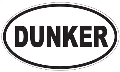 DUNKER - Oval Sticker
