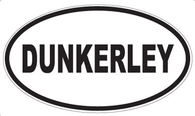 DUNKERLEY - Oval Sticker