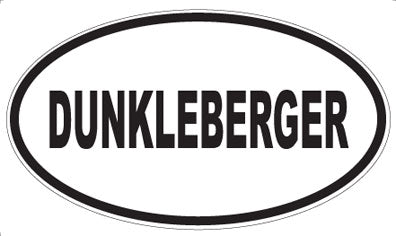DUNKLEBERGER - Oval Sticker