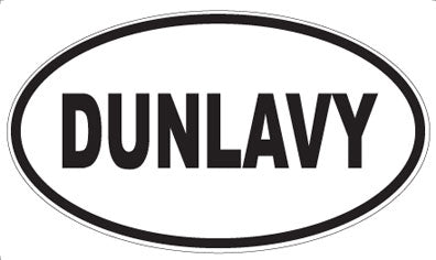 DUNLAVY - Oval Sticker