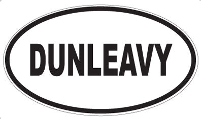DUNLEAVY - Oval Sticker