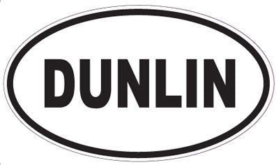 DUNLIN - Oval Sticker