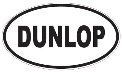 DUNLOP - Oval Sticker