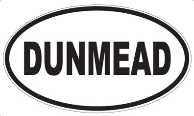 DUNMEAD - Oval Sticker