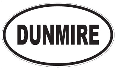 DUNMIRE - Oval Sticker