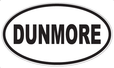 DUNMORE - Oval Sticker
