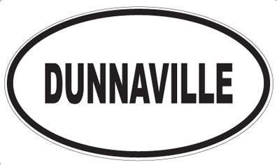 DUNNAVILLE - Oval Sticker